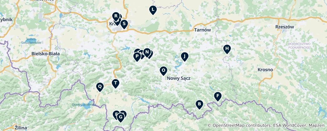 Map of Poland's Sacred Heritage