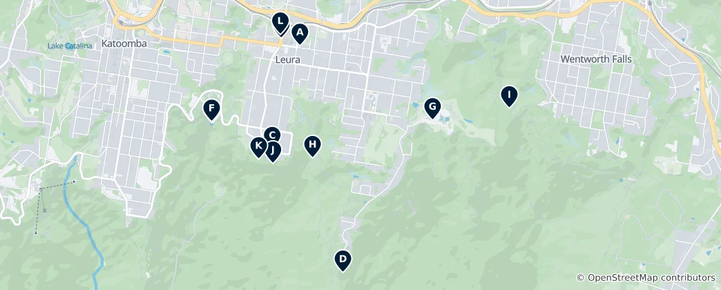 Map of Leura Essentials