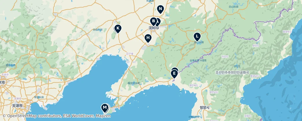 Liaoning Province: Essential Landmarks and Cultural Treasures 지도