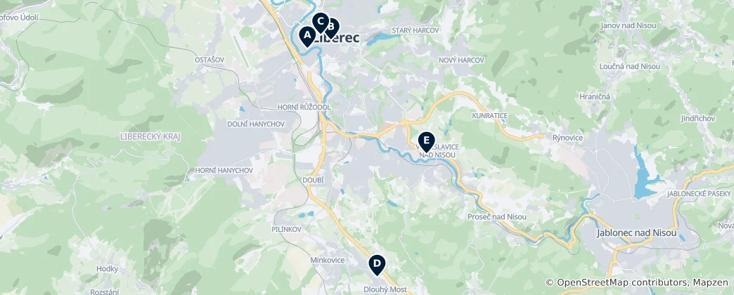 Mapa Historic Churches