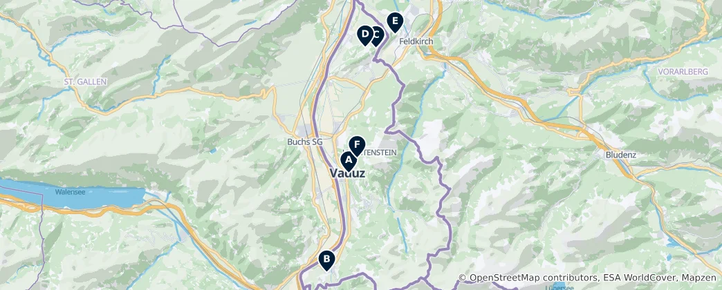 Karte von Castles and Ruins