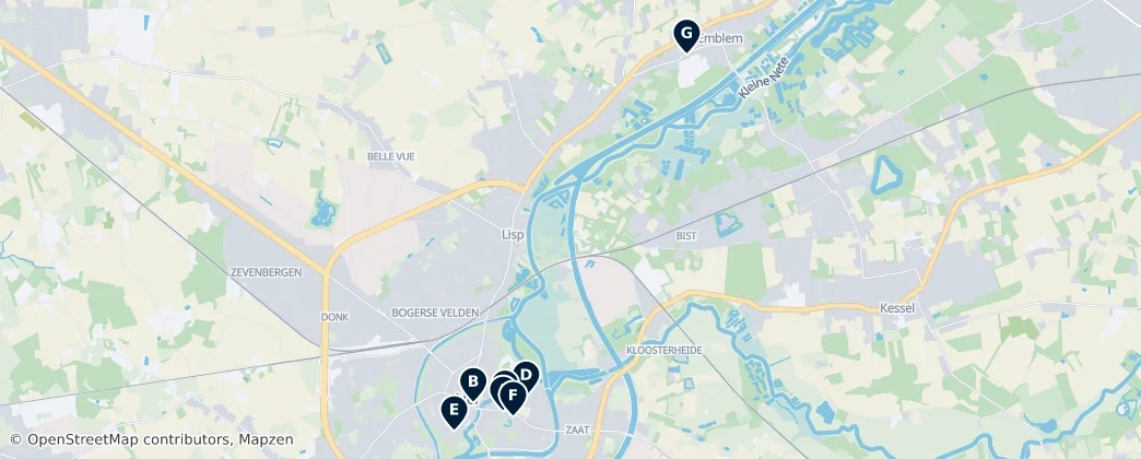 Historic Churches of Lier — Map