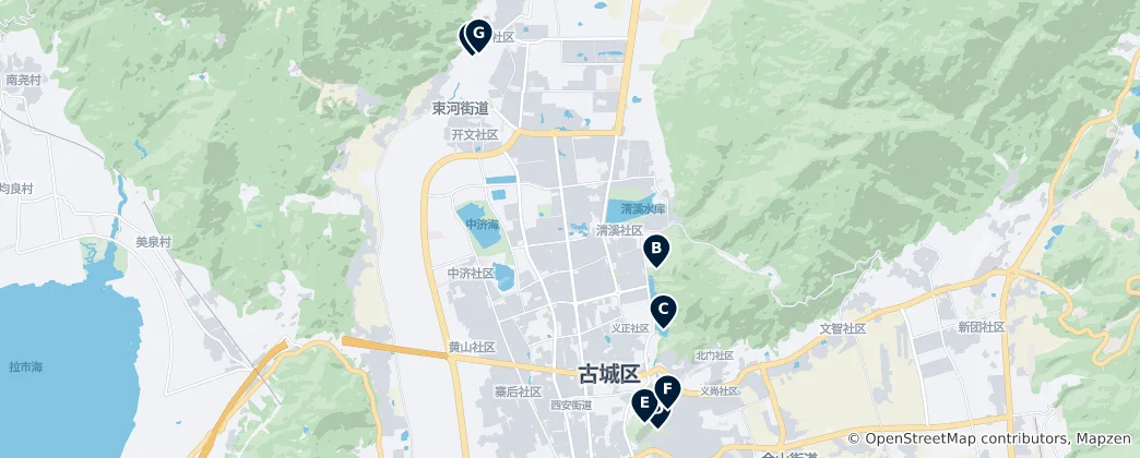 Mapa de Lijiang Essentials