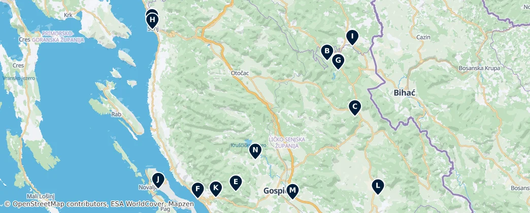 Hidden Gems — Térkép