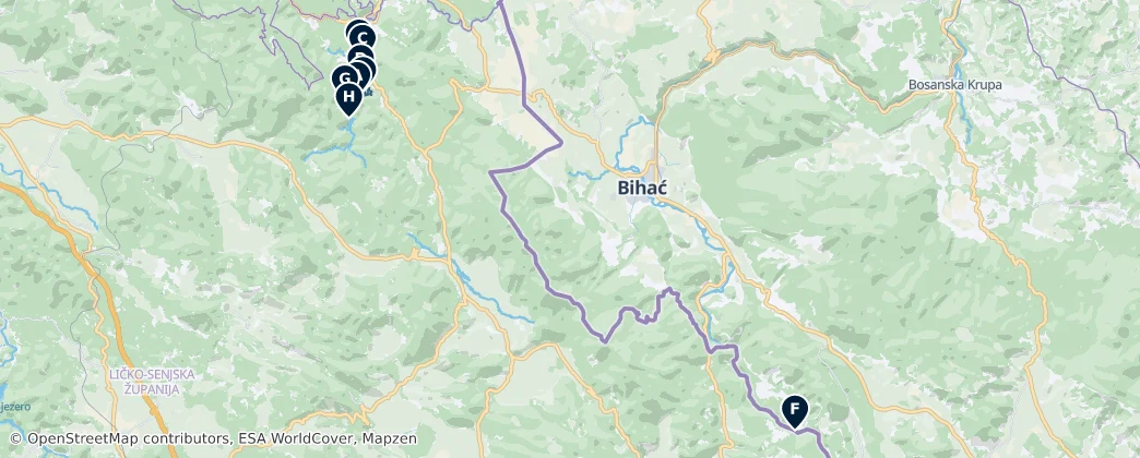 Lakes & Waterfalls — Térkép