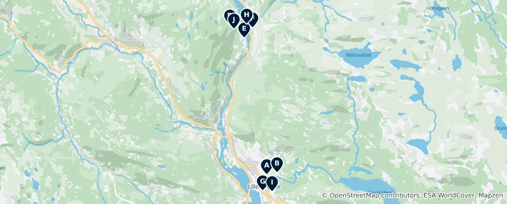 Mappa di Lillehammer Essentials