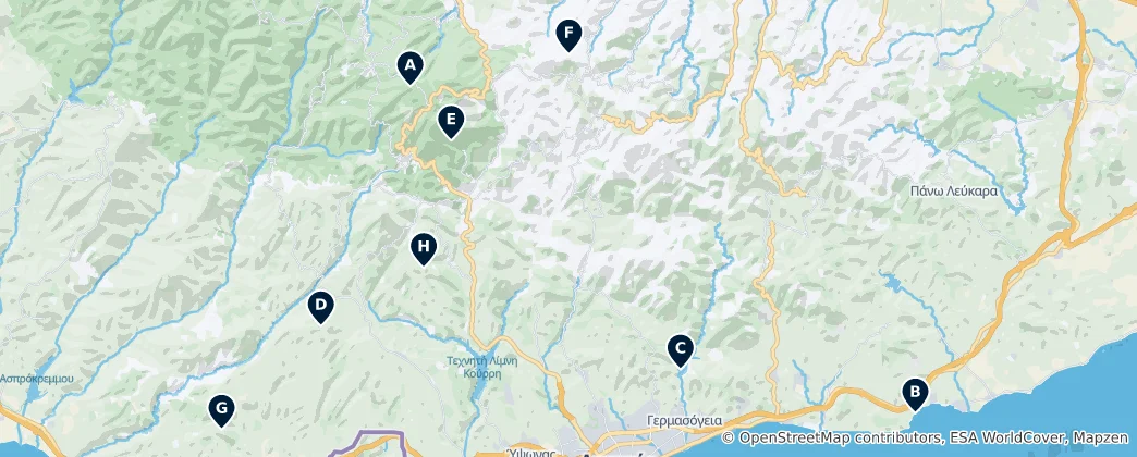 Map of Best Viewpoints & Peaks