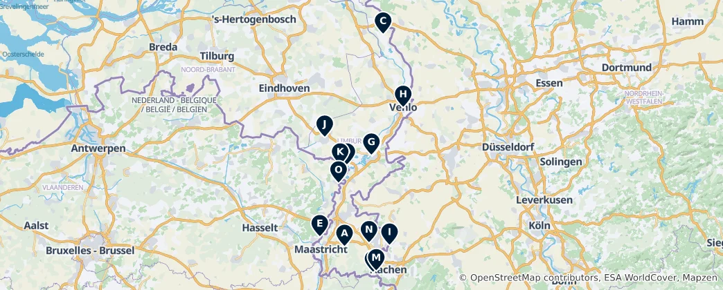 Carte de Archaeological & Heritage Sites