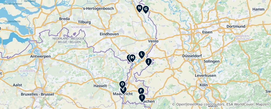 Carte de Museums & Heritage Sites