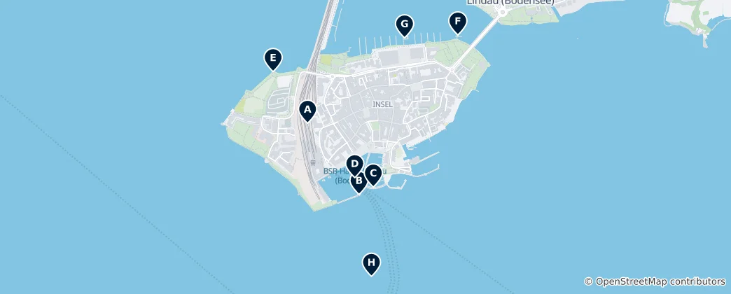 Mapa de Lindau Lakeside Highlights