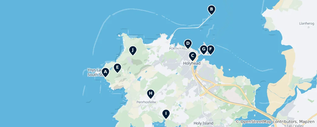 Mapa Holy Island Essentials
