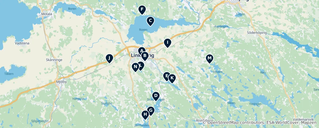Mapa Lakeside & Parks