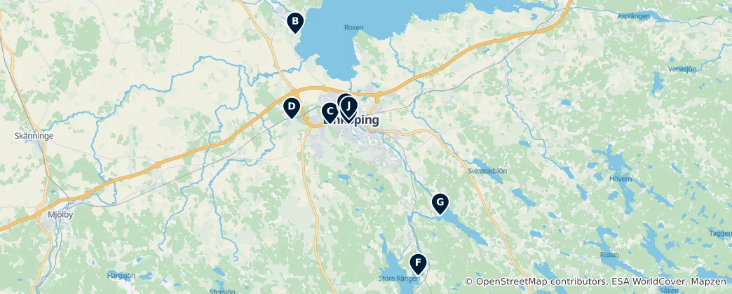 Map of Linköping Essentials
