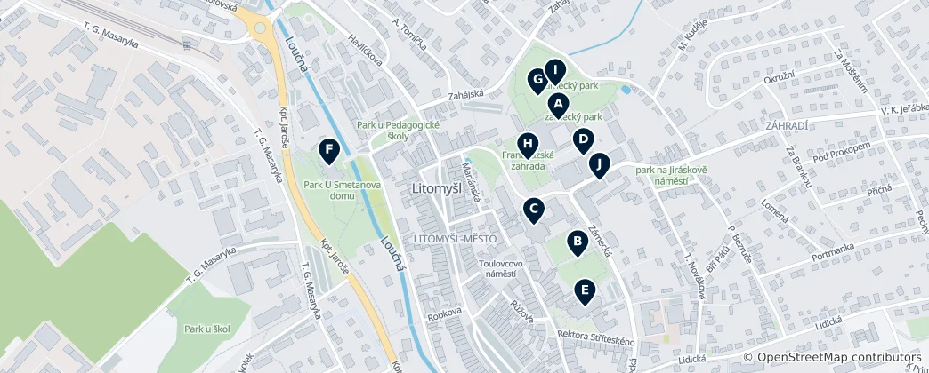 Mapa Litomyšl Essentials
