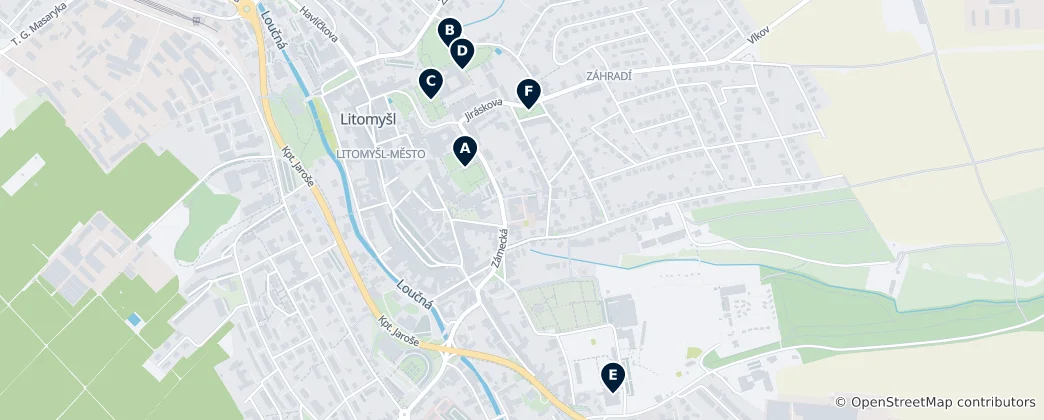 Mapa Parks and Leisure