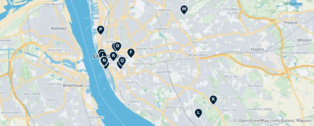 Mapa Museums, Galleries & Heritage