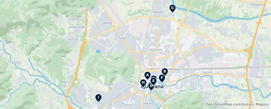 Carte de Ljubljana Gastronomy