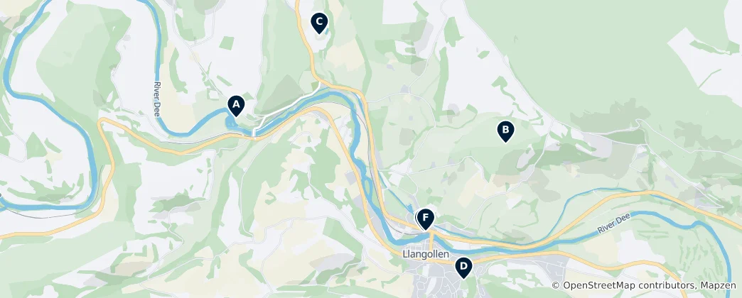 Llangollen's Unmissable Treasures 지도