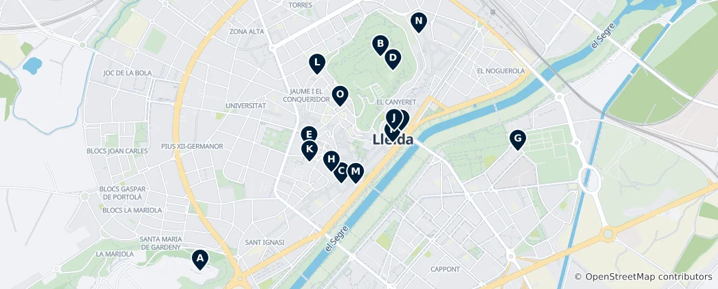 Map of Heritage of Lleida