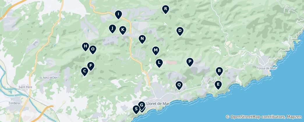 Mappa di Parks and Peaks