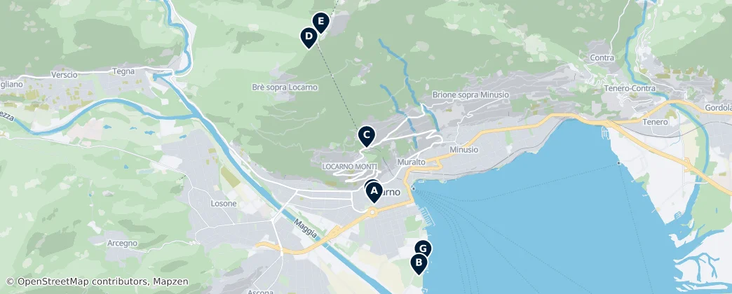 Locarno's Best Sights — Karte