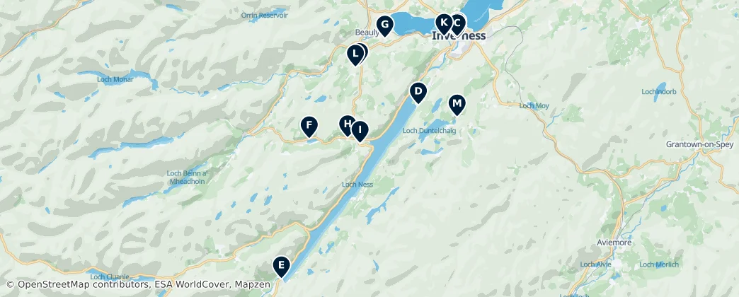 Mapa de Historic Churches and Places of Worship