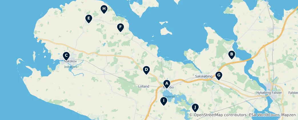 Mappa di Historic Churches