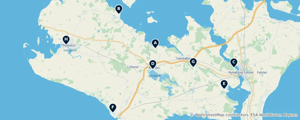 Térkép: Lolland Essentials