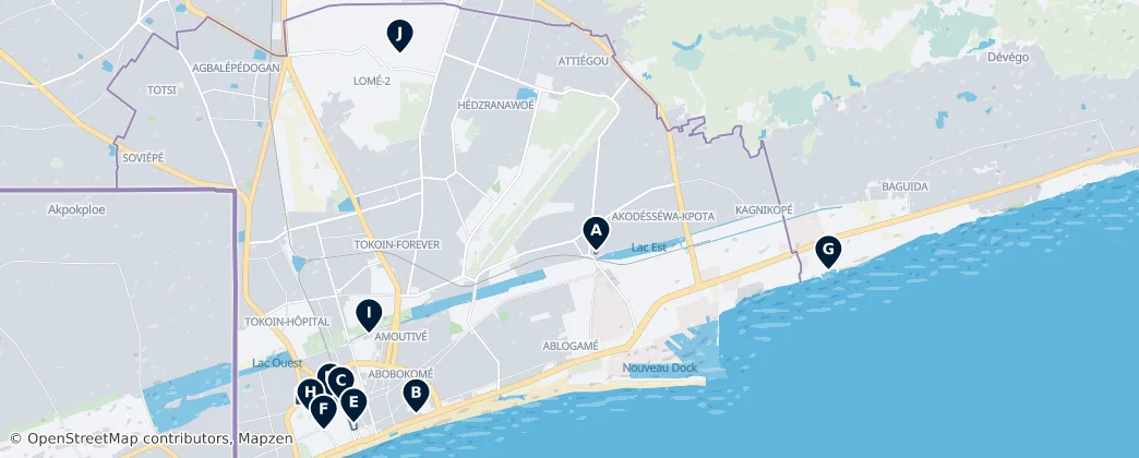 Lomé Essentials — Map