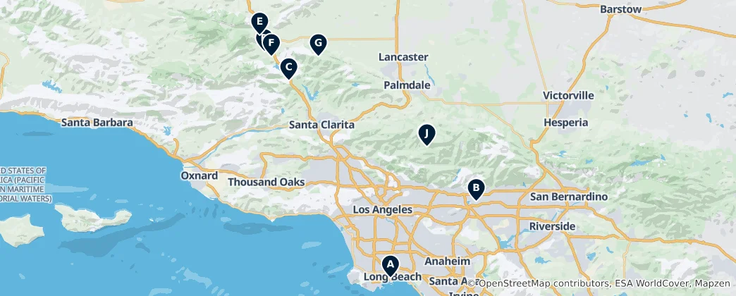 Map of Top Camp & Caravan Sites