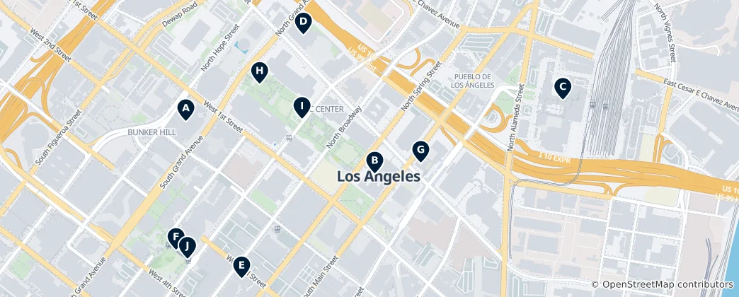 Map of Los Angeles Architectural Gems