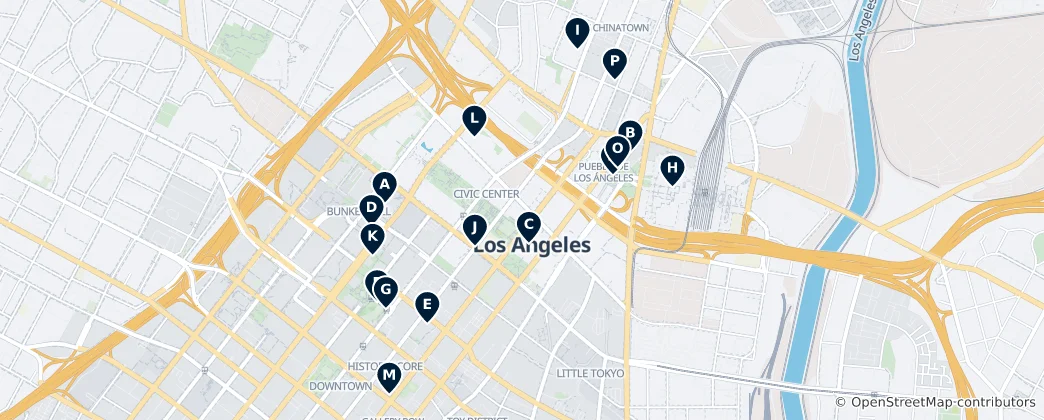 Mapa De Los imprescindibles de Los Ángeles
