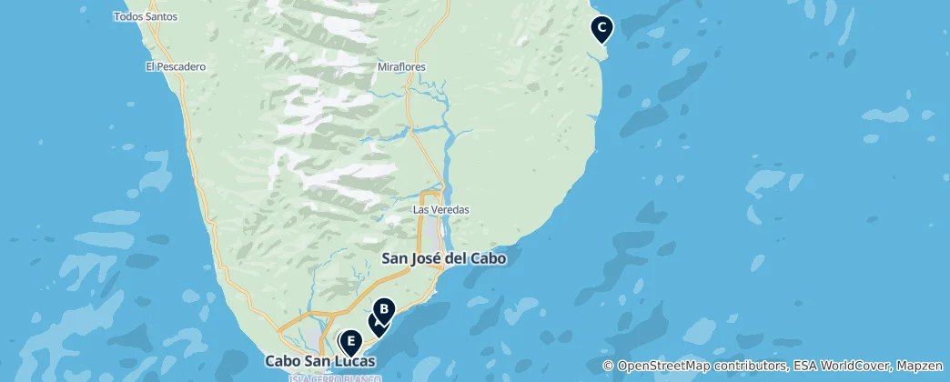 Mapa Beautiful Beaches