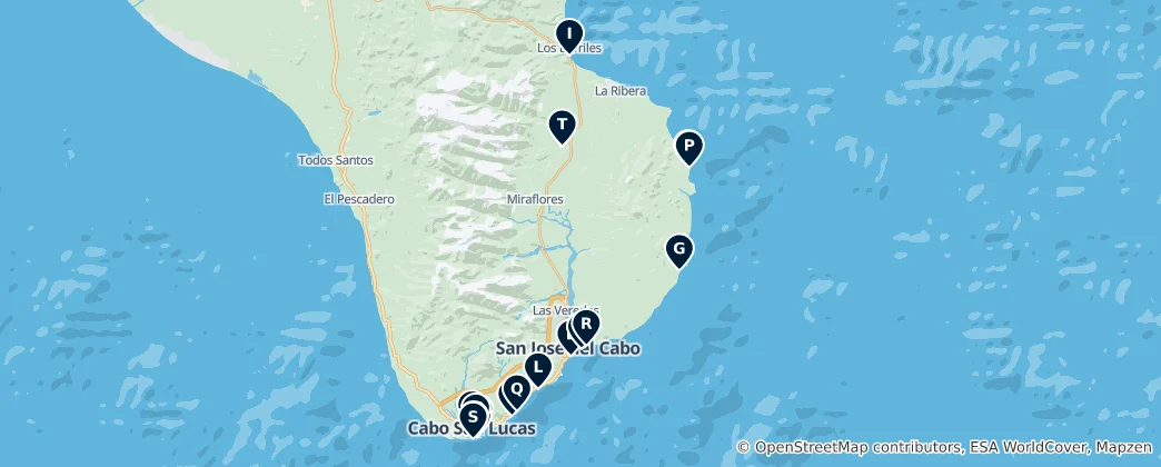 Mapa de Luxury Beach Resorts