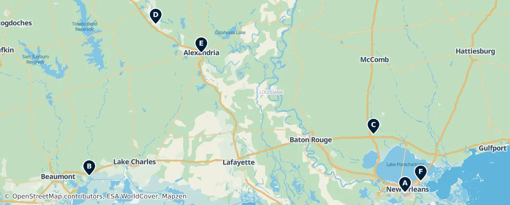 Map of Historic Houses of Worship