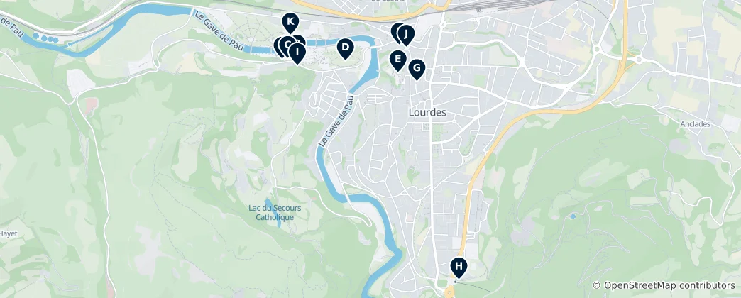 Map of Lourdes Essentials