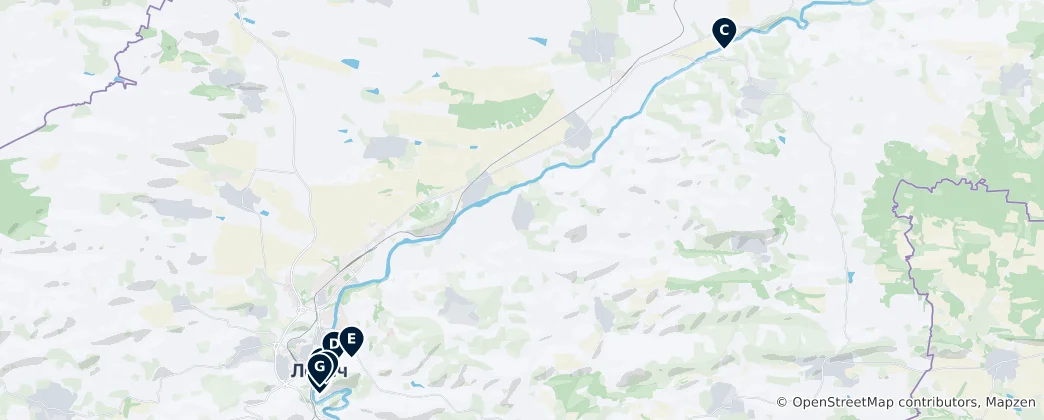 Map of Lovech Essentials
