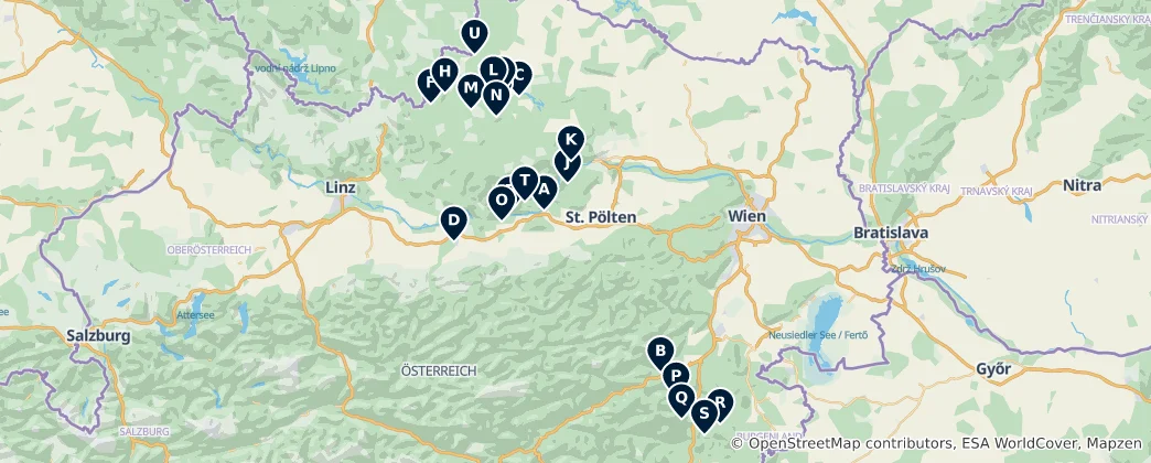 Austria's Sacred Heritage Haritası