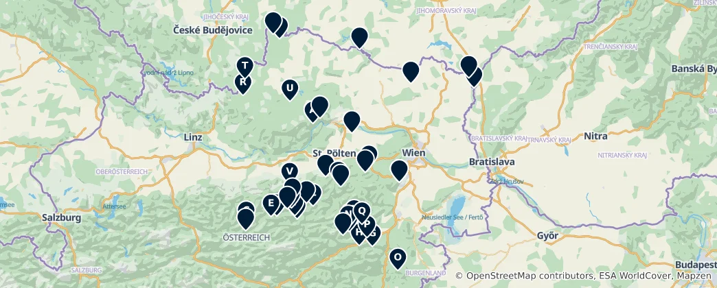 Mapa de Viewpoints and Nature Wonders
