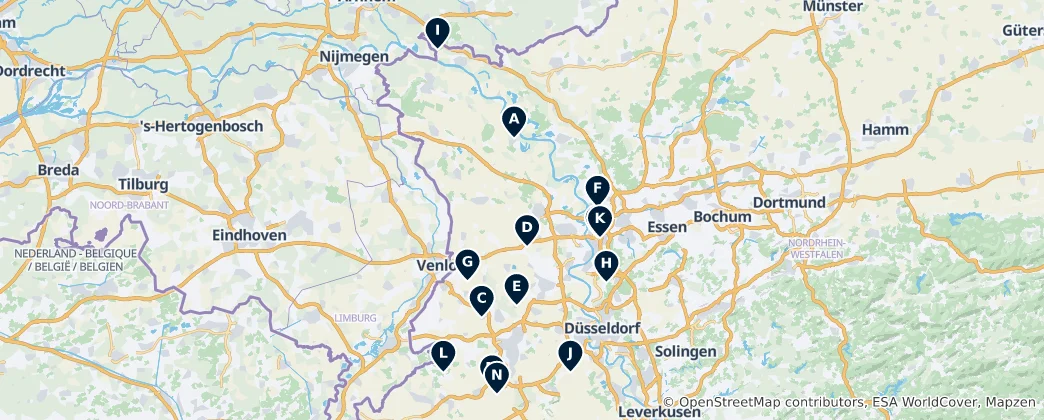 Map of Christian Heritage Sites