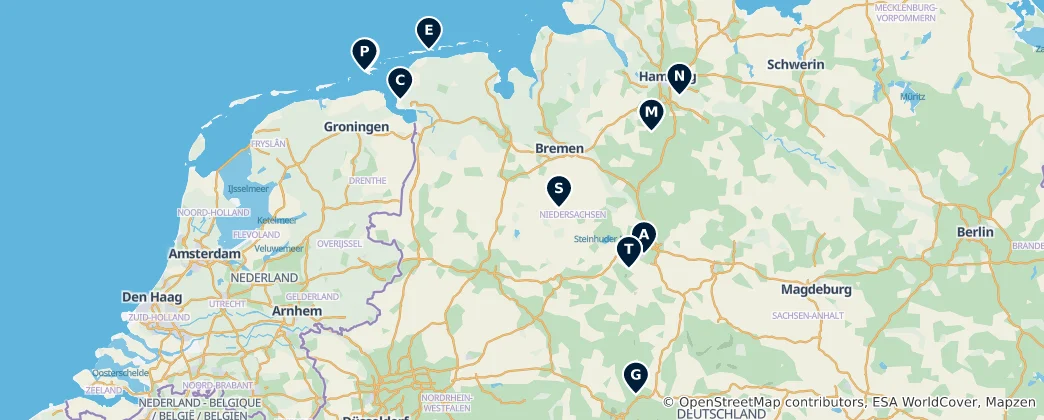 Map of Regional Heritage Sites