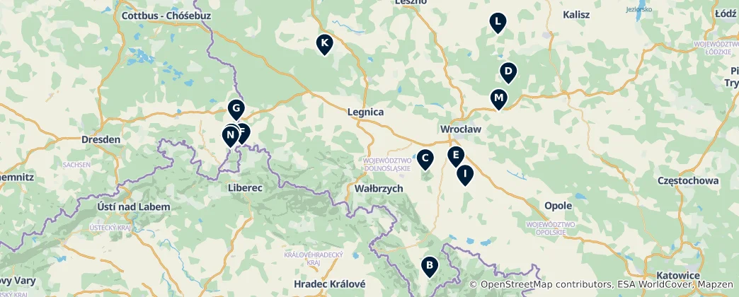 Map of Churches and Religious Sites