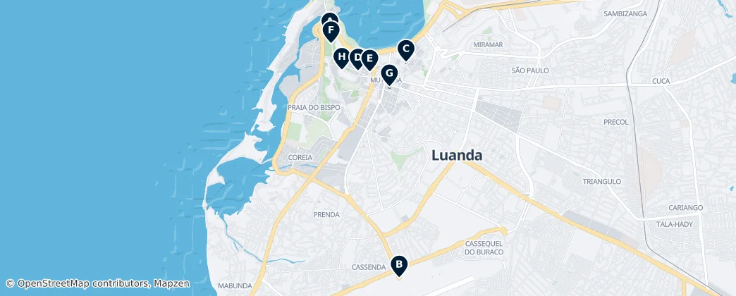 Luanda Essentials — Mapa