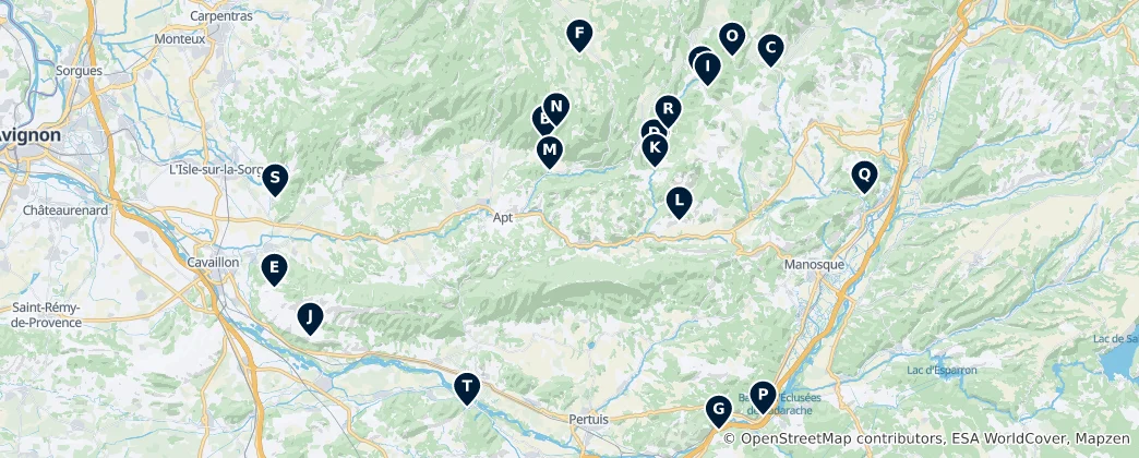 Mapa de Natural Wonders & Views