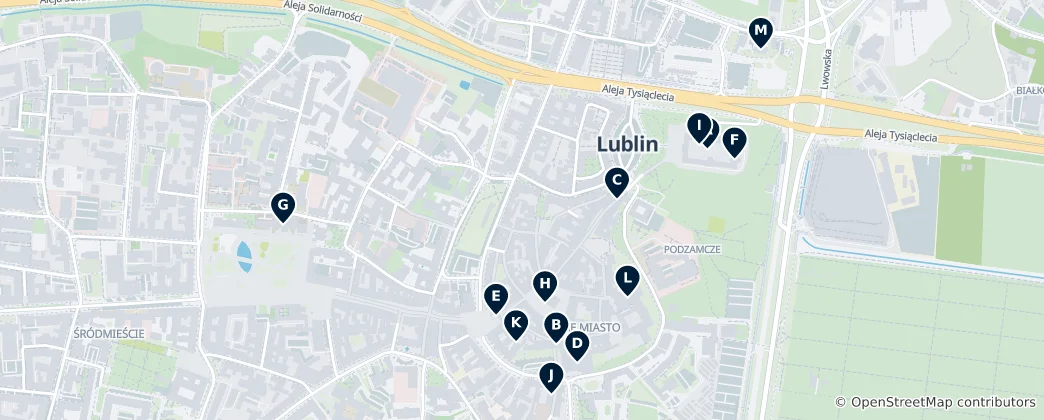 Map of Lublin's Absolute Essentials