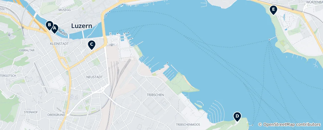 Map of Lucerne Museums