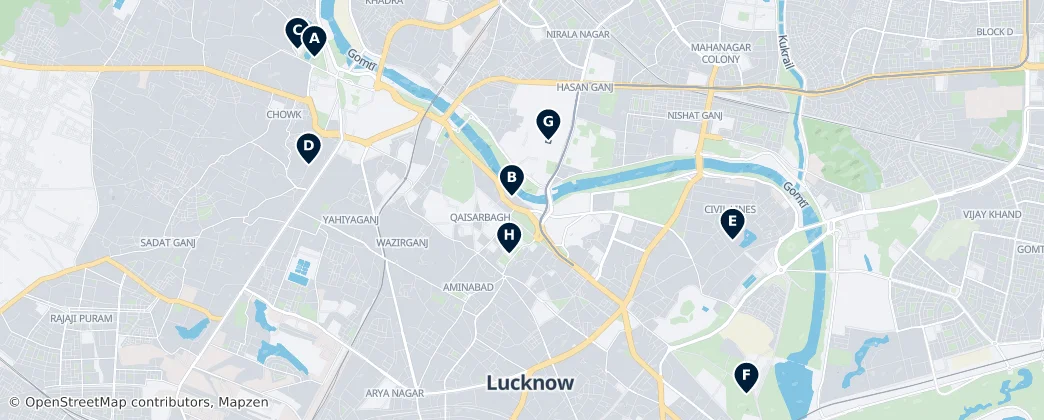 Lucknow Editor's Choice — Карта