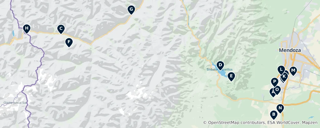 Map of Luján de Cuyo: The Absolute Essentials
