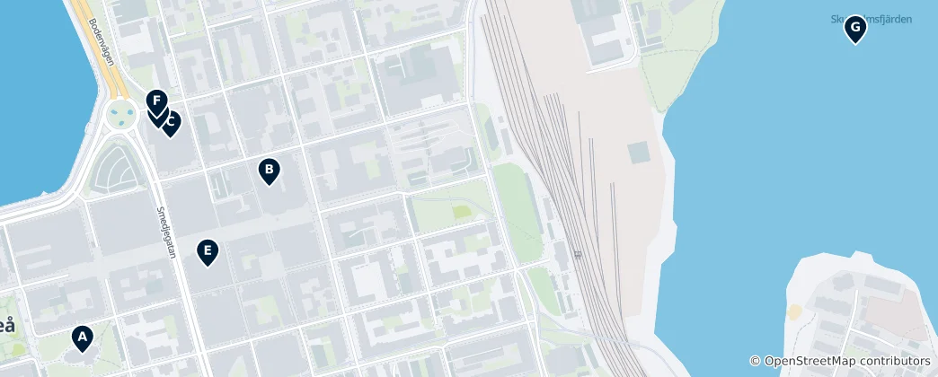Map of Luleå Essentials
