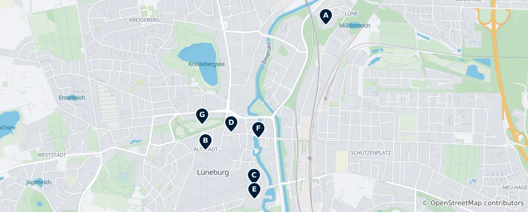 Map of Lüneburg Heritage
